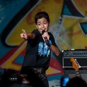 AJ Performing at Hootfest