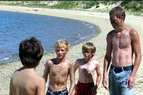Boys on beach